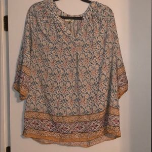3/4 sleeve blouse